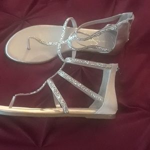 Elegant Flat Rose-Gold Sandals